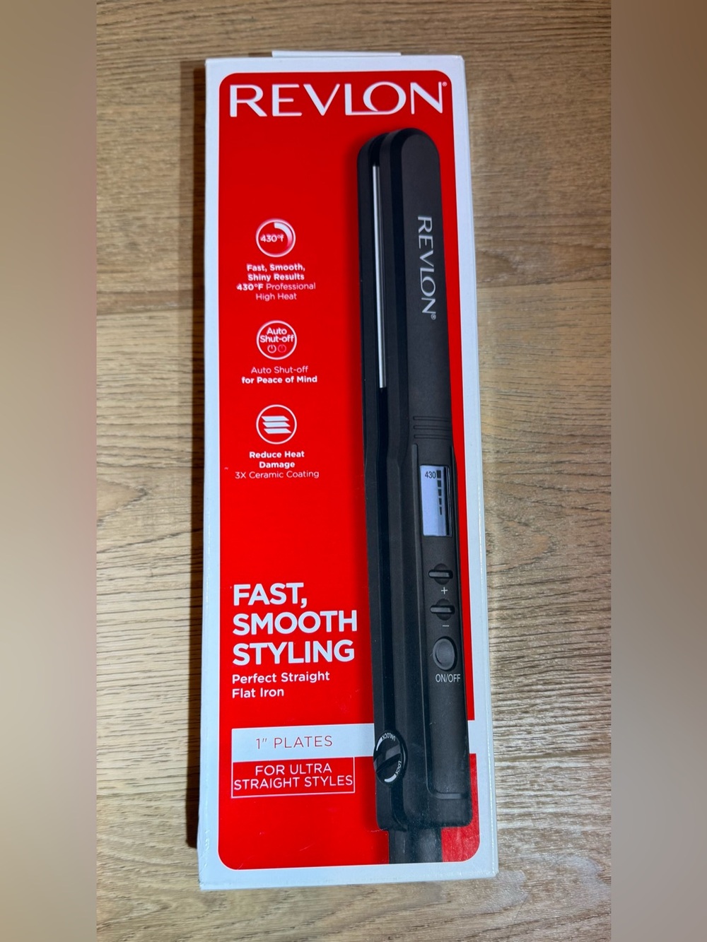 Revlon Black Flat Iron with Digital Display